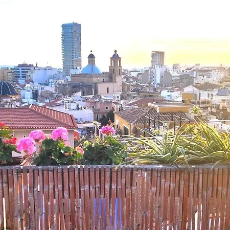 The Old Town Artist Workshop, Impressive Rooftop, Terrace With Amazing Views And Sea Views, Bbq, Air Conditioner, Wifi * אליקאנטה