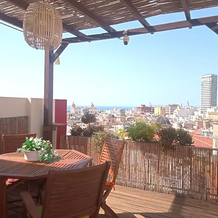 The Old Town Artist Workshop, Impressive Rooftop, Terrace With Amazing Views And Sea Views, Bbq, Air Conditioner, Wifi אליקאנטה